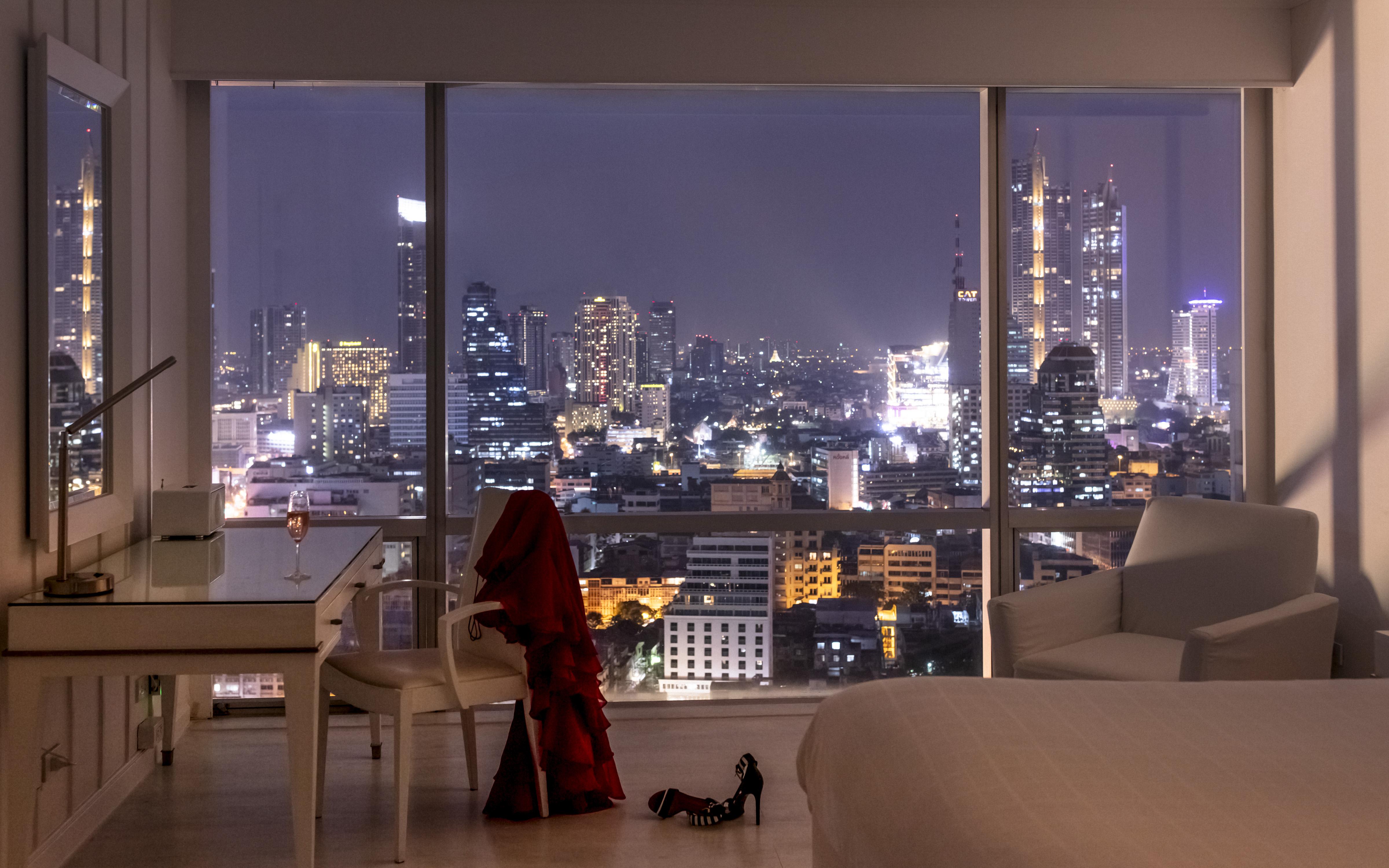 Pullman Bangkok Hotel G Extérieur photo View from a condominium in Bangkok